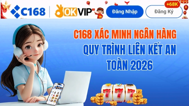 Hướng dẫn chi tiết quy trình c168 xác minh ngân hàng an toàn và bảo mật 2026 2 C168 Xác Minh Ngân Hàng – Lưu Ý Khi Giao Dịch